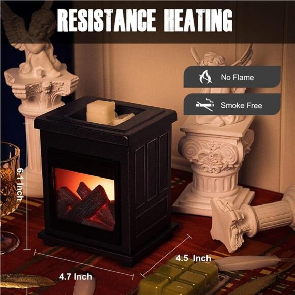 Fireplace Wax Warmer,Electric Wax Melt,Candle Wax Warmer Scented Wax Melts - Picture 2 of 7